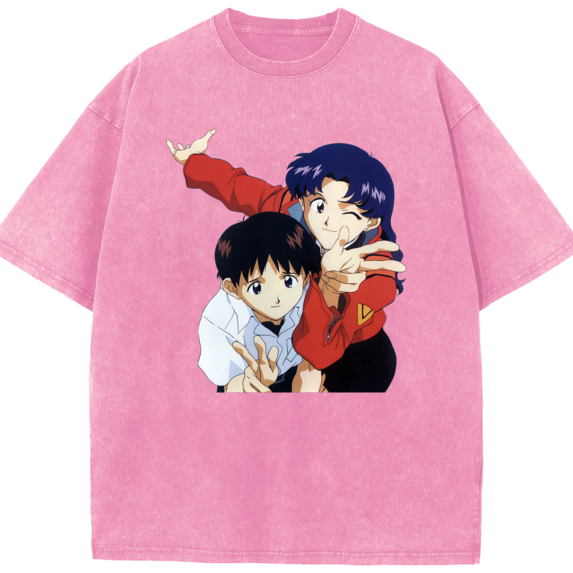 （画像用） EVA 新世紀エヴァンゲリオン 綿100% ヴィンテージ風 半袖Tシャツ（フロントプリント）
